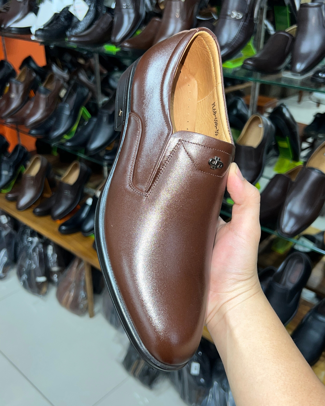 Giày tây da bò trơn - TAY001