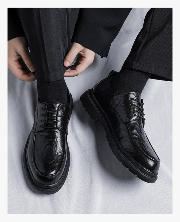 Giày Derby Da Nhăn YL003